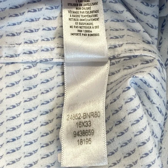 Bonobos Wrinkle-Free Slim Fit Long Sleeve Button Up Shirt Men's 16/33 Penguin - Picture 12 of 13